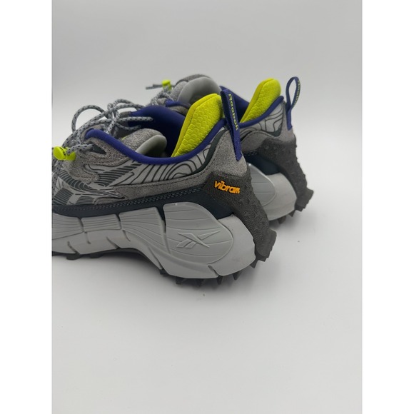 Reebok Zig Kinetica 2.5 Edge GX6832 Mens 10.5 Running‎ Shoes Gray Lime Sneaker
